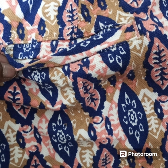 Pilcro Paz Ikat Joggers Royal Blue Sz 26 - Picture 10 of 16